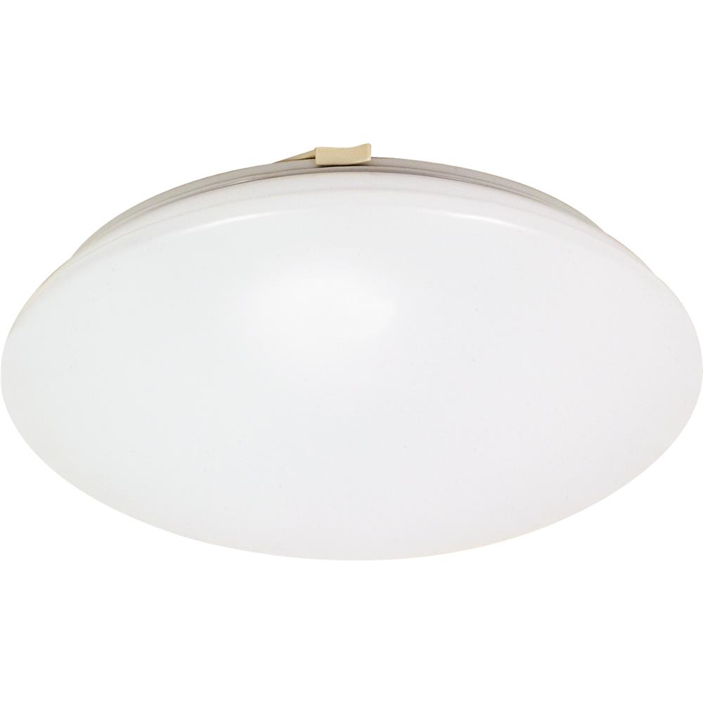 Nuvo Lighting 60/916  Crispo - 1 Light CFL - 12" - Flush Mount - (1) 18w GU24 / Lamps Included in White Finish